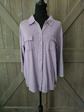 Hasting & Smith Women's Button Front Blouse XL